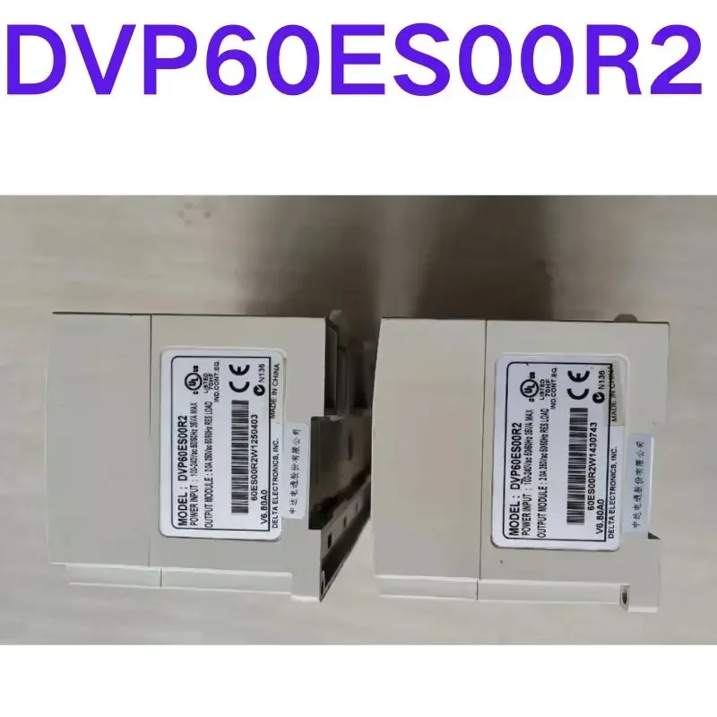 Second-hand test OK  PLC DVP60ES00R2 physical picture with normal function