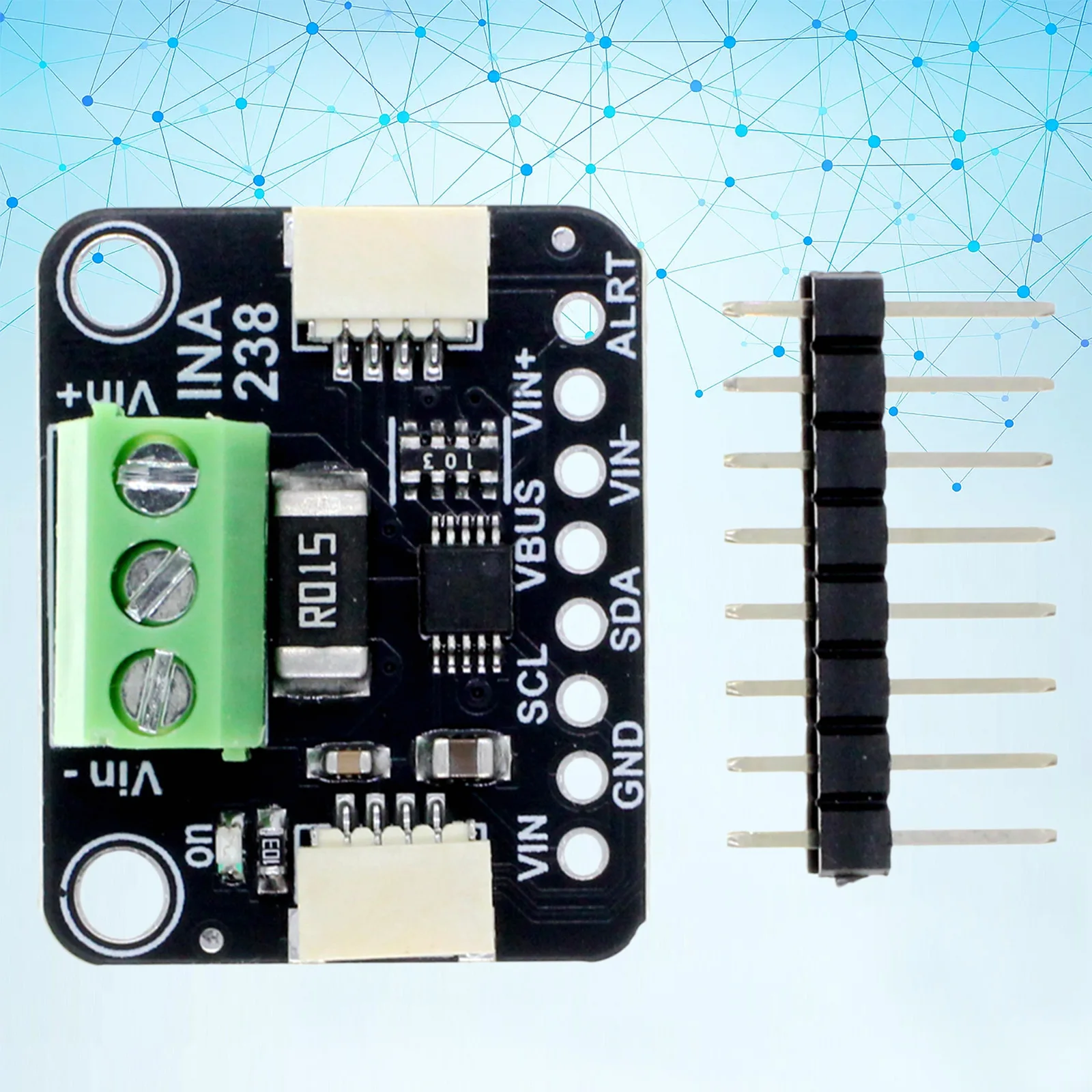 INA238 DC Power Monitor Module 20-Bit ADC STEMMA QT Qwiic I2C 85V 20A Precision Current Voltage Power Measurement