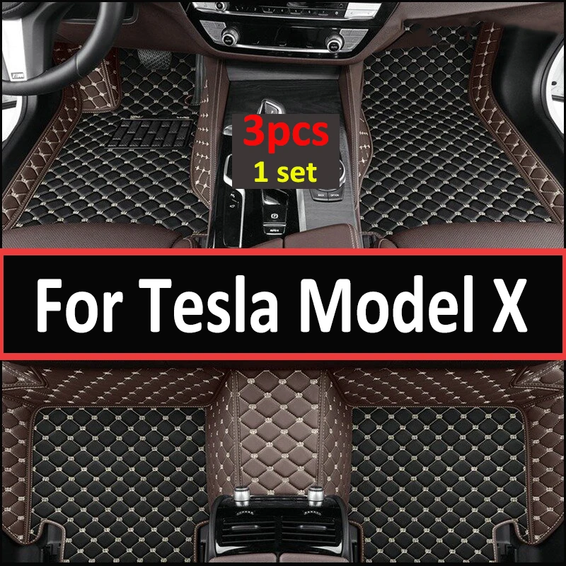 

Car Mats Floor For Tesla Model X 2016~2022 6 Seater Anti-dirty Floor Mat Set For Tesla Model X Accessoires 2022 Car Accessories