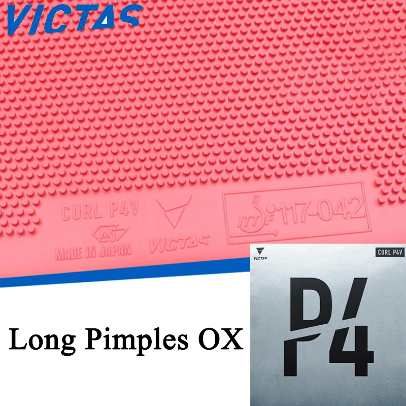 

VICTAS TSP CURL P4V Table Tennis Rubber OX Long Pimples Ping Pong Rubber Without Sponge Attacking Ping Pong Racket Rubbers