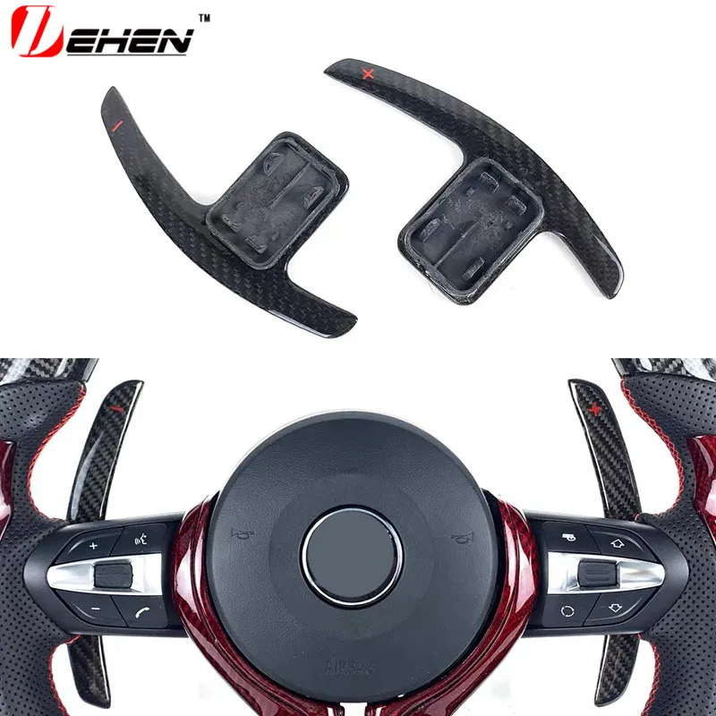 Carbon Fiber Paddle Shift Shifter For BMW G20 G22 G26 G30 G32 G12 G15 G05 G01 G02 F40 F44 3 4 5series Steering Wheel Accessories