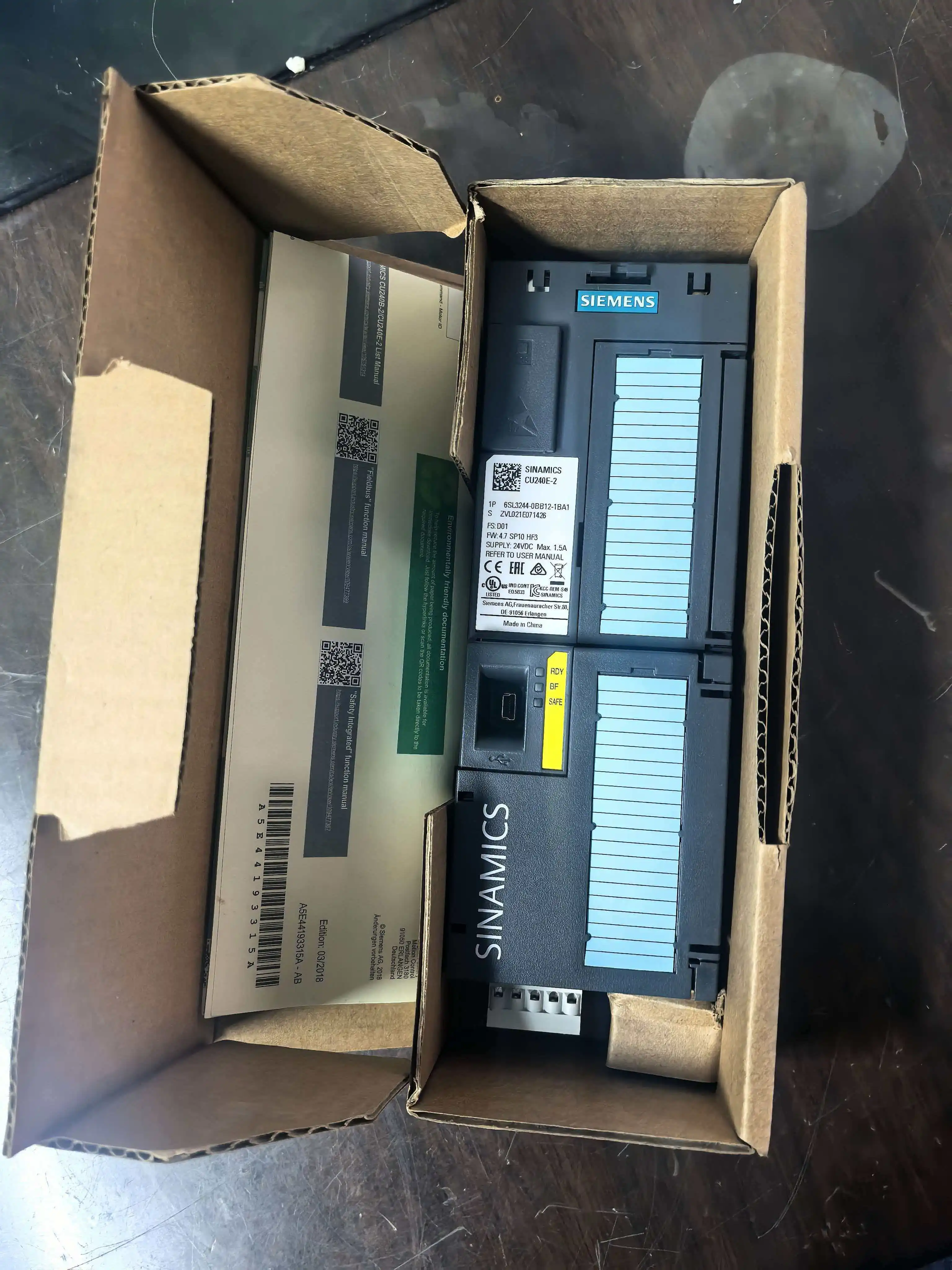 

(НОВИНКА) Блок управления Siemens SINAMICS CU240E-2 6SL3244-0BB12-1BA1