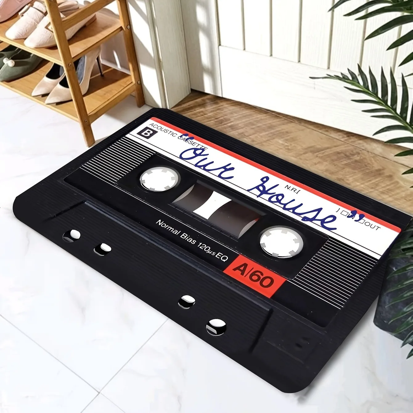 

1PC Storage tape pattern Door Mats Kitchen Rugs Non-Slip Pop design Bathroom Rugs Bath Mat Carpet for Home Sink Laundry Decor