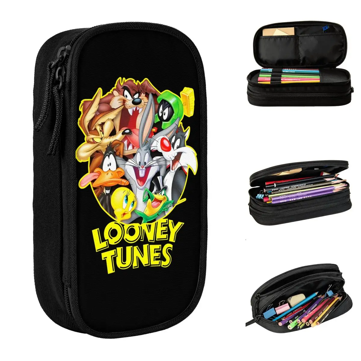 

Creative Space Jam Pencil Cases Tazs Pencil Pouch Pen for Girl Boy Large Storage Bags Office Gifts Stationery