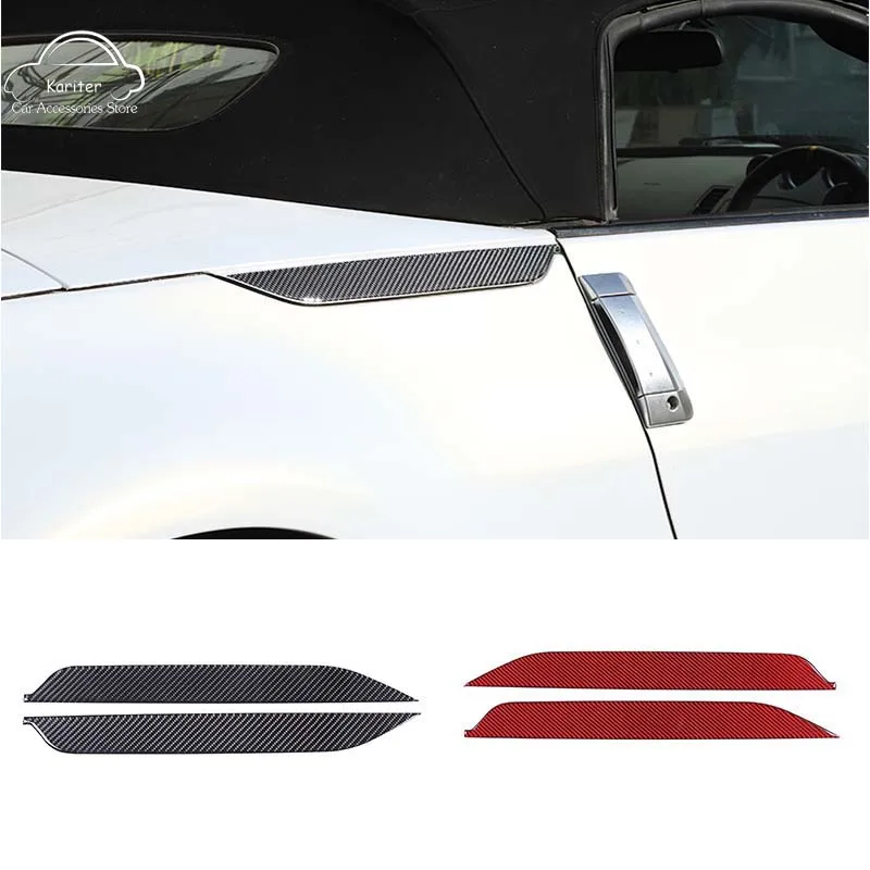 

For Nissan 350Z 2003-2006 Soft Carbon Fiber Car Styling Rear Fender Decorative Sticker Car Exterior Modification Accessories