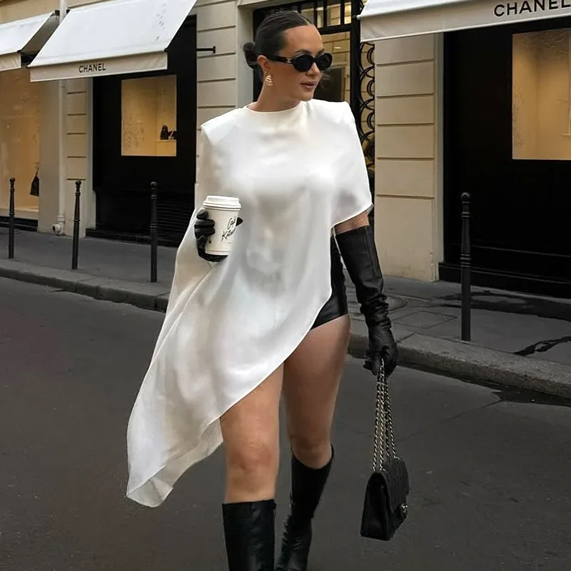 

Talenza Casual Sleeveless Satin Maxi Dress Female Turtleneck Patchwork Slim Fashion Solid Commute Dress Women Long Dress 2025