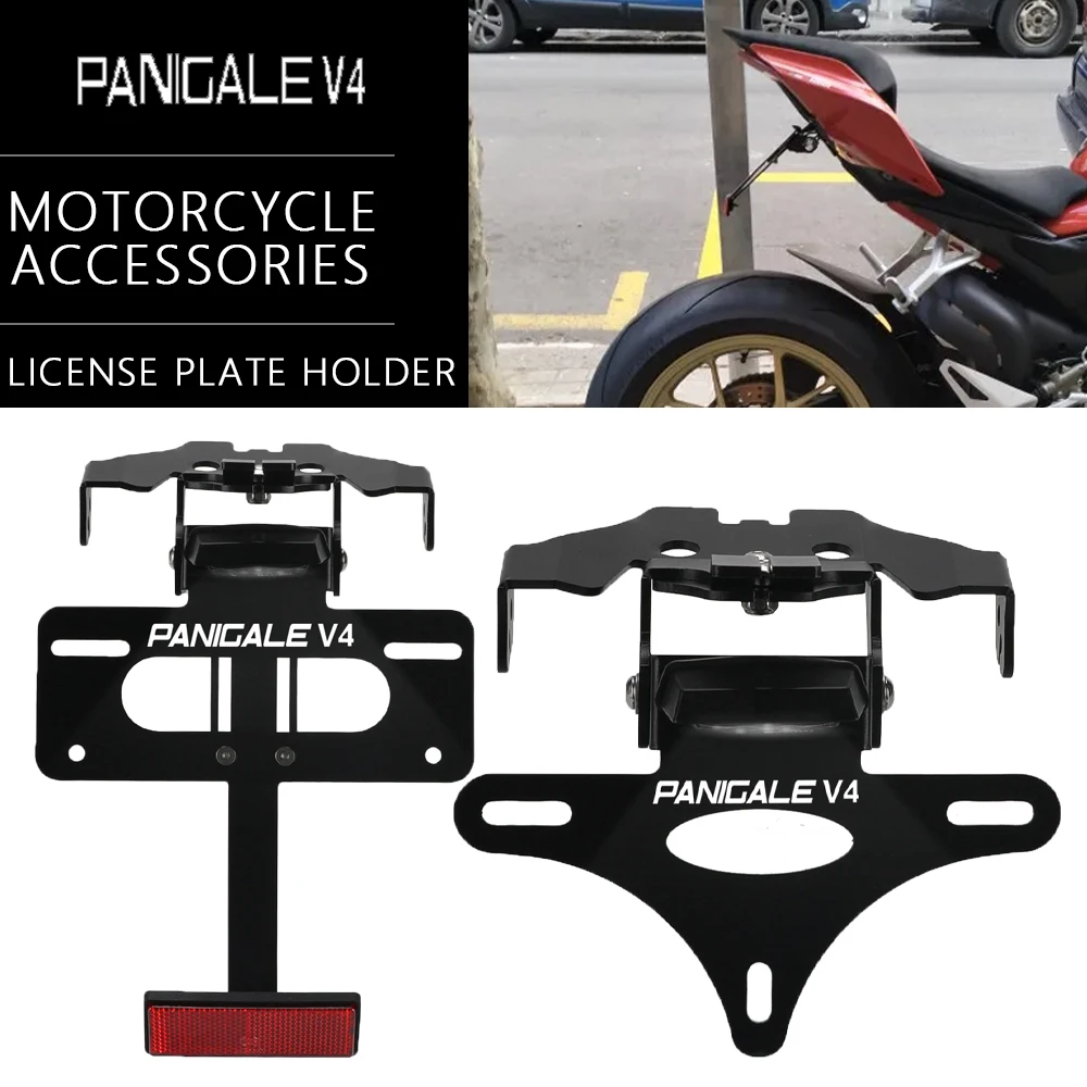 

For Ducati Panigale V4 SP2 30° Anniversario 916 2024 2025 Motorcycle License Plate Holder Fender Eliminator Registration Bracket
