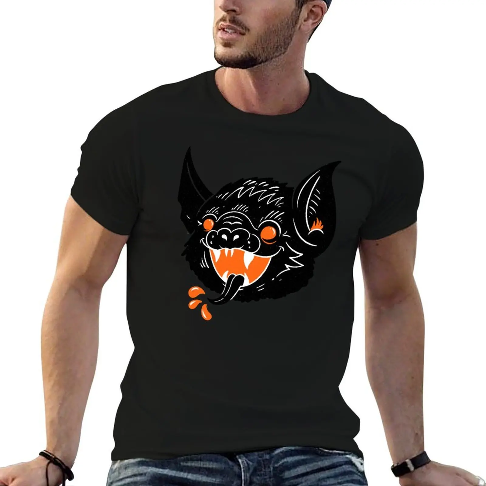 

Vintage Bat Halloween T-Shirt t shirts designer man t shirt designer T-Shirt