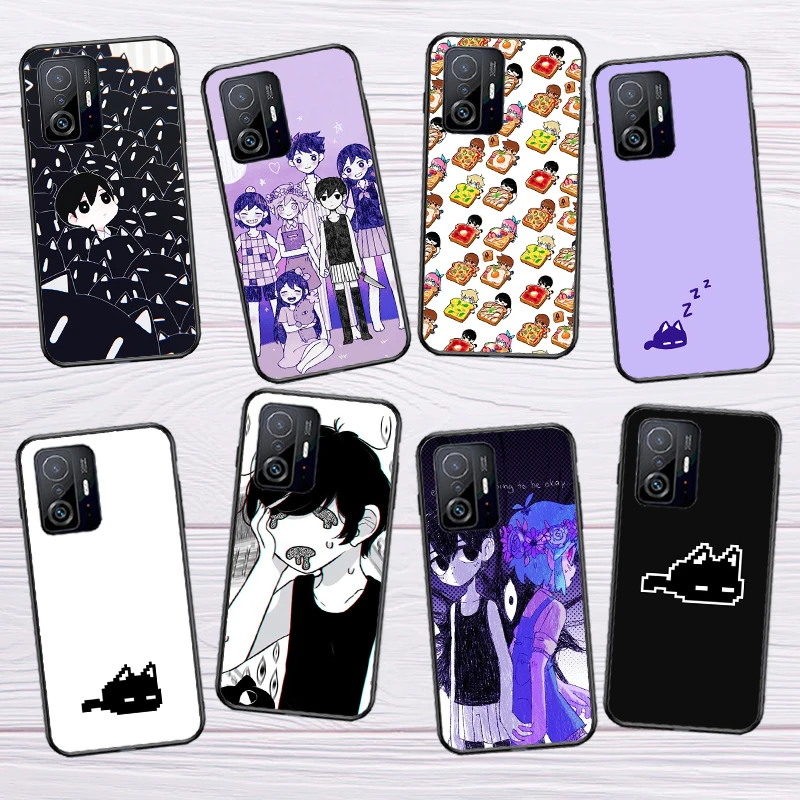 Omori Game Fanart Phone Case For POCO F5 X5 X3 Pro X4 F4 GT F3 M5 C40 Xiaomi 12 Lite 12X 11T 12T 13 Pro Cover