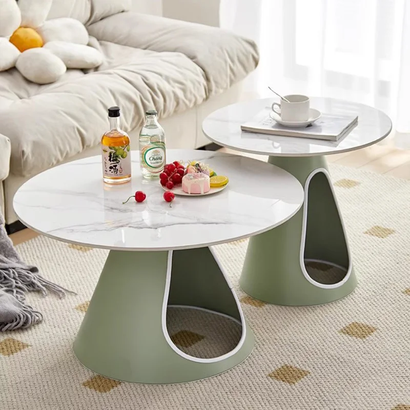 

Round White Luxury Coffee Tables Modern Design Living Room Coffee Tables Nordic Minimalist Stoliki Kawowe Home Furniture