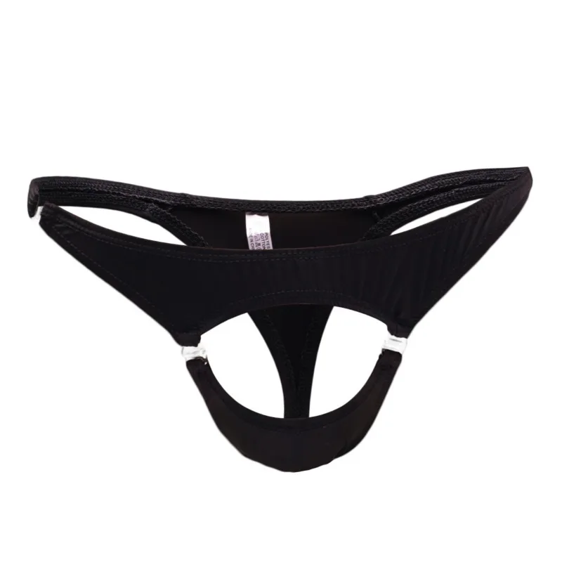 Exposed Cock Thong Mens Sexy Lingerie Panties Open Front Hole G-String Underpant Reduce Sensitivity Underwear Porn O-Rings Thong