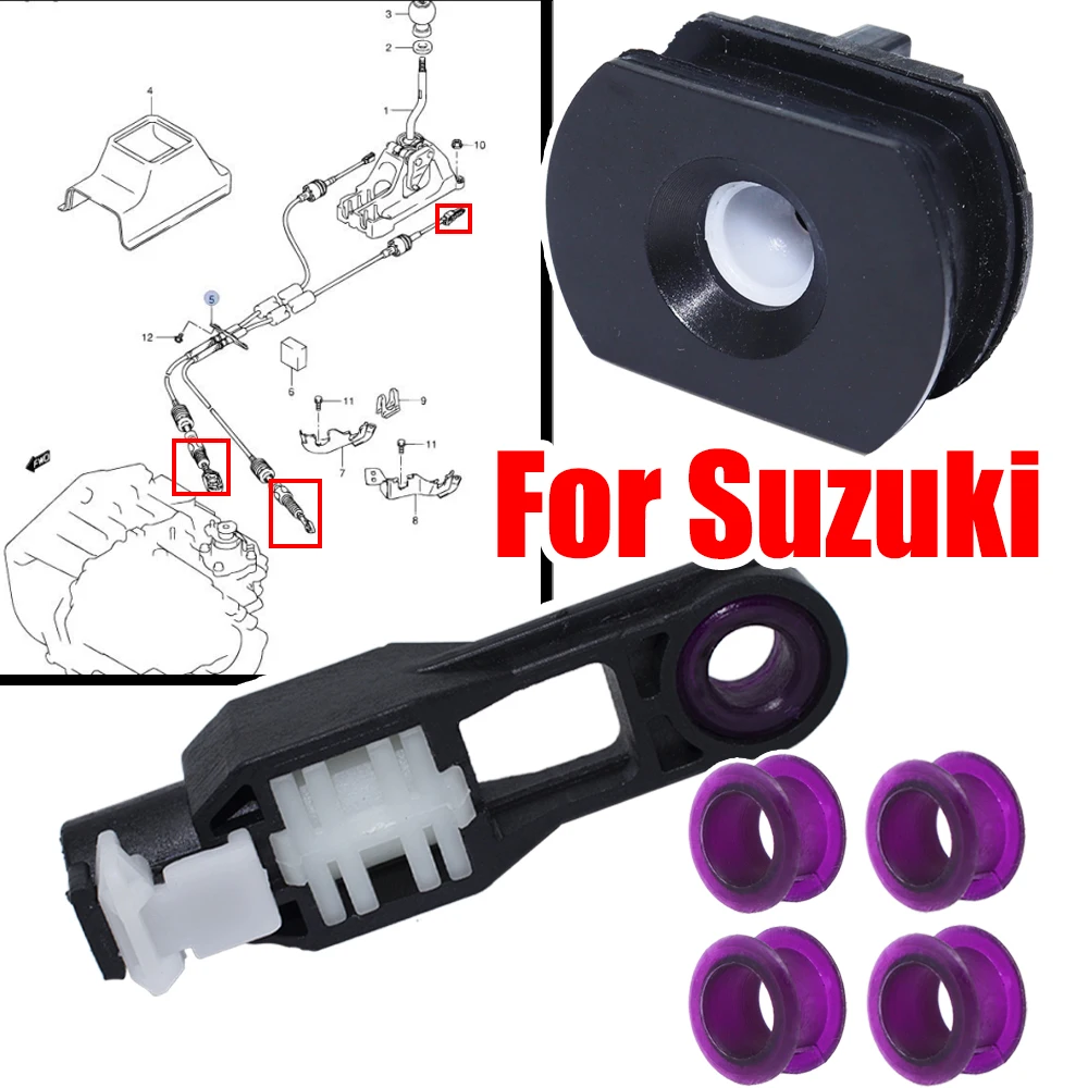 

Gear Shift Cable Bushing Repair For Suzuki SX4 Swift Sport Celerio Lever End Linkage Connector Adapter Selector Grommet Sleeve