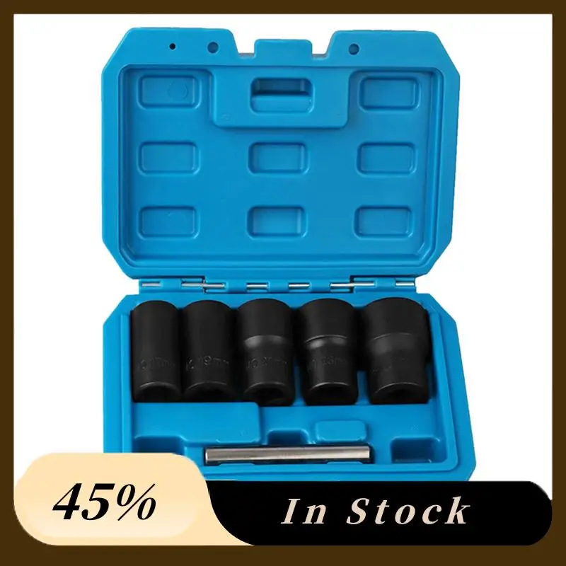a60z6-kit-d'outils-d'extraction-d'ecrous-casses-avec-douilles-de-17-mm-19-mm-21-mm-23-mm-27-mm-et-tige-de-percage-central-reutilisable