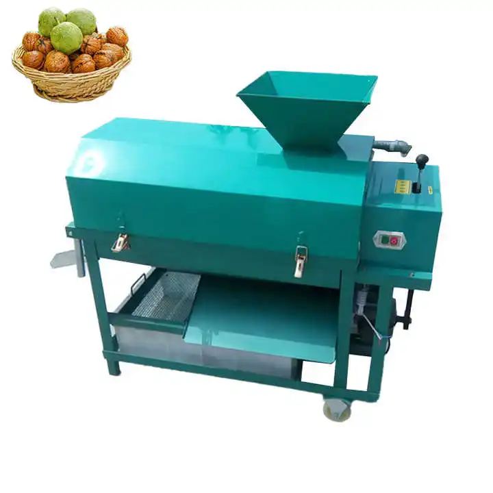 معدات آلة قصف البقان آلة تقشير الجوز الأخضر سريعة وفعالة #2