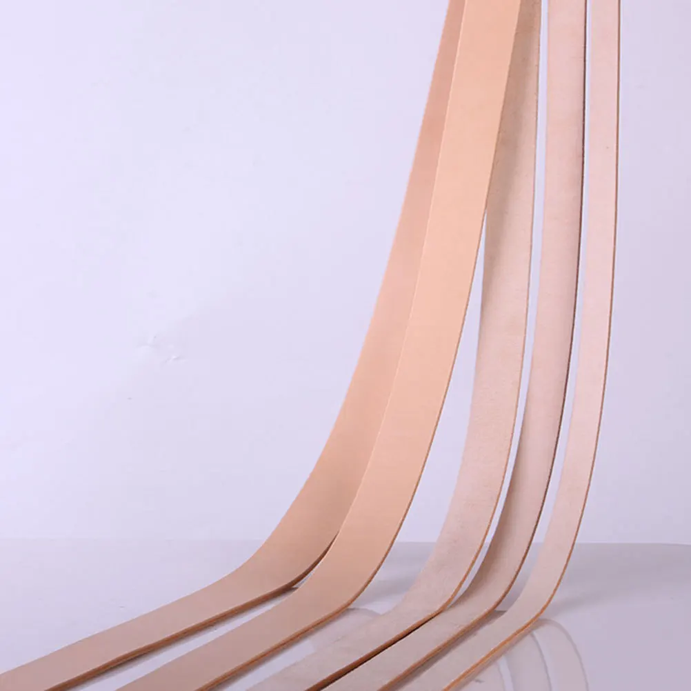 

Unfinished Cowhide Waistband Solid Color Casual Belt Jeans Pants Length 100-120Cm Width 1.8cm DIY Waistband for Women