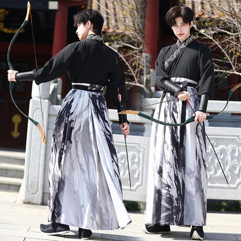 

Hanfu Men Chinese Traditional Swordsman Samurai Party Cosplay Han Dynasty Hanfu Dress Halloween Carnival&Halloween Cosplay