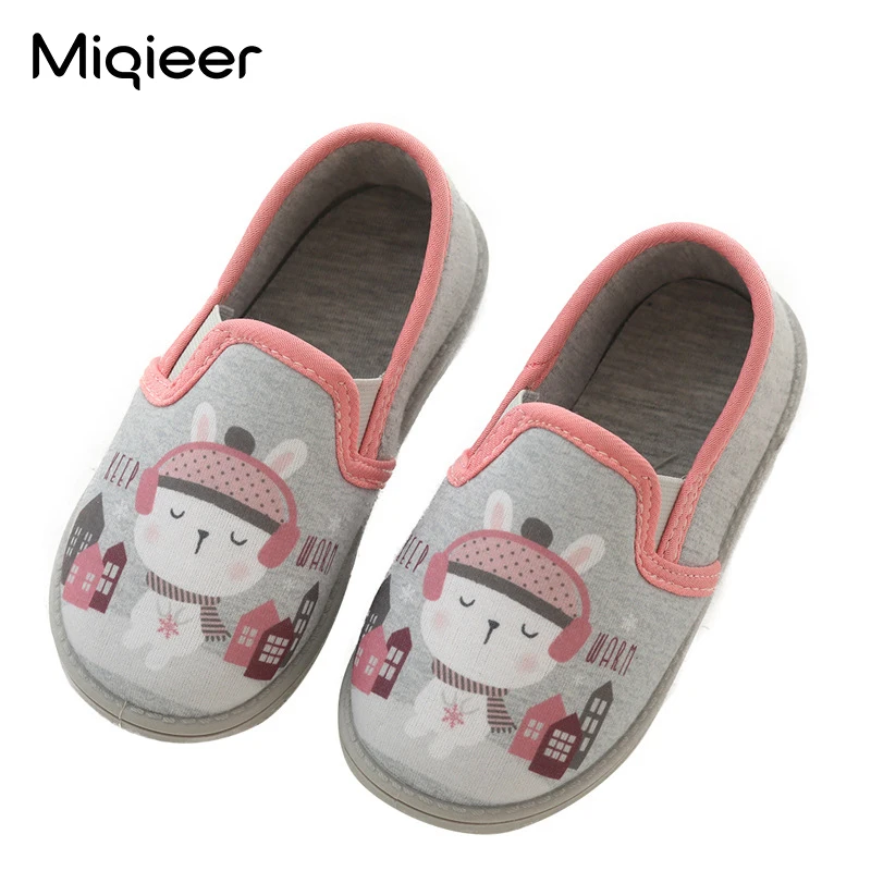 Autunno inverno Sweet Girls Boys Home pantofole antiscivolo bambini bambini Cute Cat Indoor Floor scarpe morbide calzature piatte Zapatos