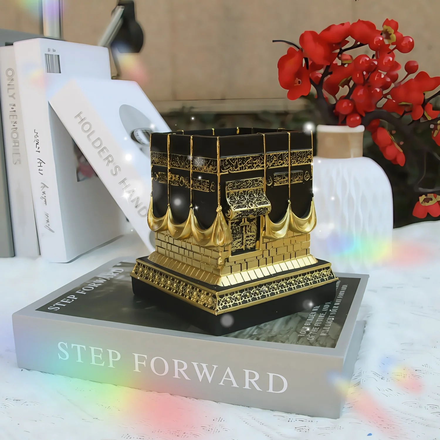 

Home Table Decor Kaba Replica Model Showpiece Bookend Eid Gift