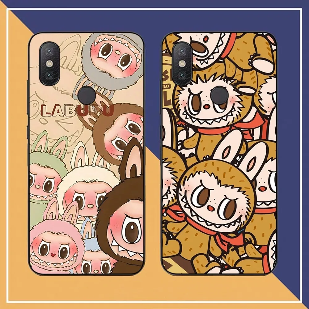 

Cute Cartoon Labubu Phone Case For Redmi Note 4 X 5 A 6 7 8 T 9 9S 10 11 11S 11Epro Poco M3 Pro