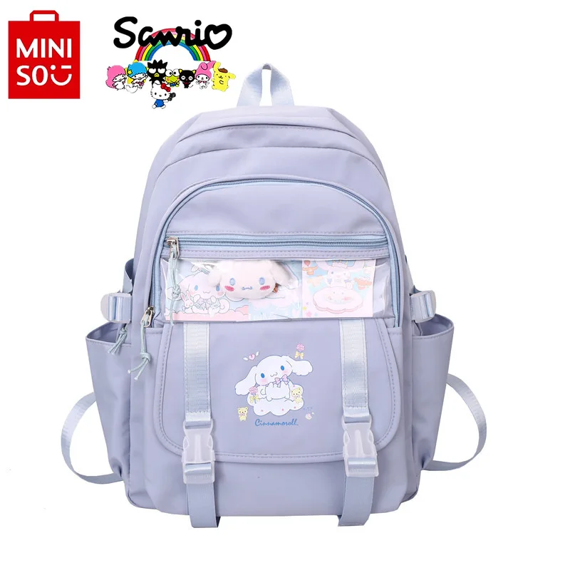 Miniso Sanrio 2024 zaino da donna moda zaino da ragazza di alta qualità cartone animato piccolo zaino da studente fresco di grande capacità