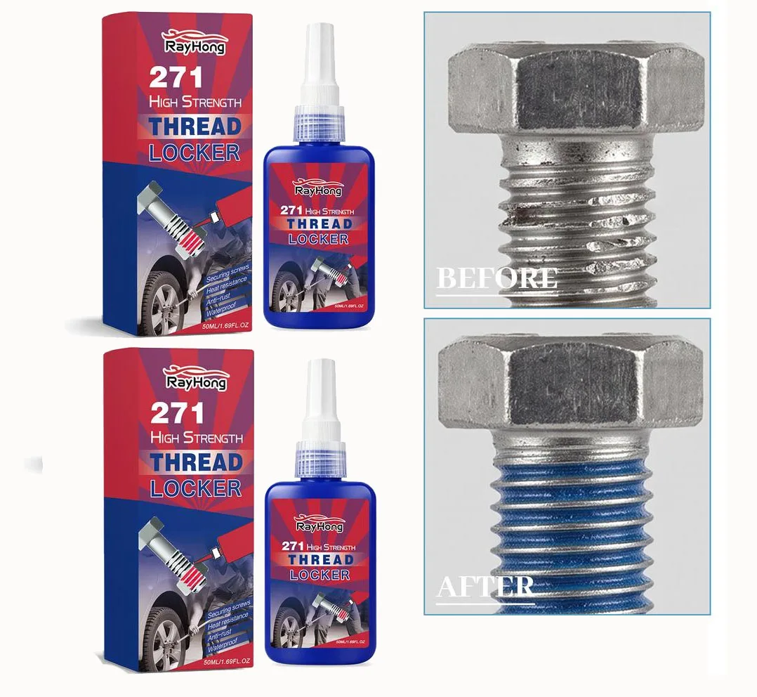 271 Thread Locking Agent Anaerobic Sealant, Anti-Loosening Sealant for Pipes High-Pressure Fuel Systems, and Metal Thread Fasten