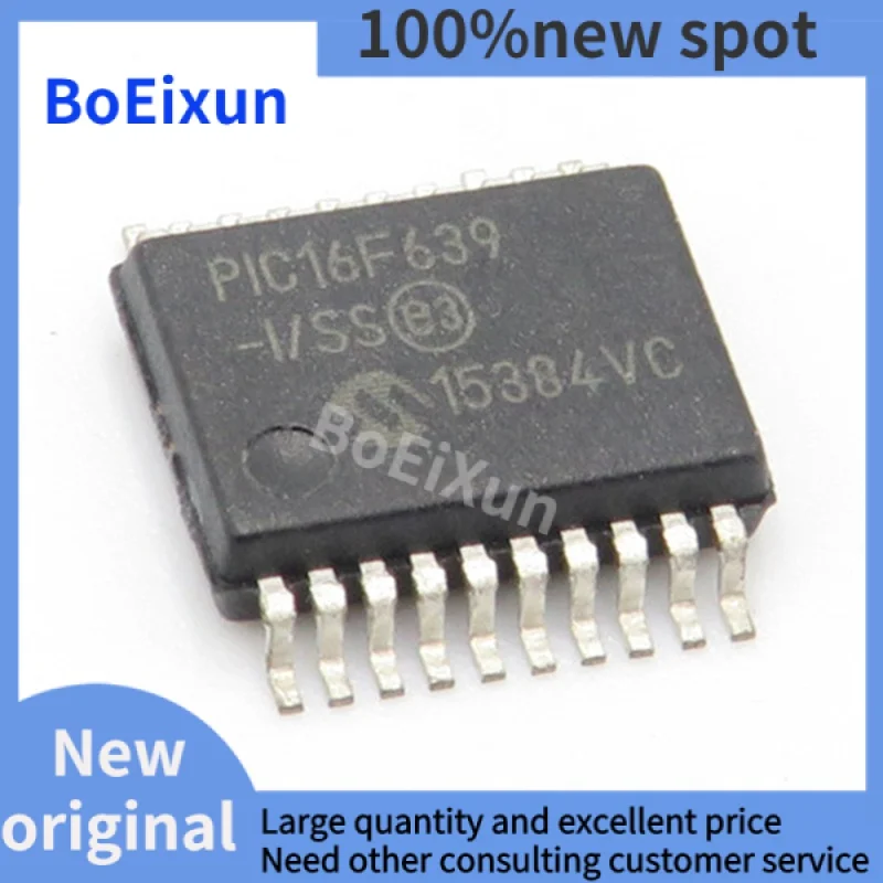 

1-50 PCS PIC16F639-I/SS SSOP20 PIC16F639 Single Chip Microcomputer Microcontroller Brand New Original In Stock