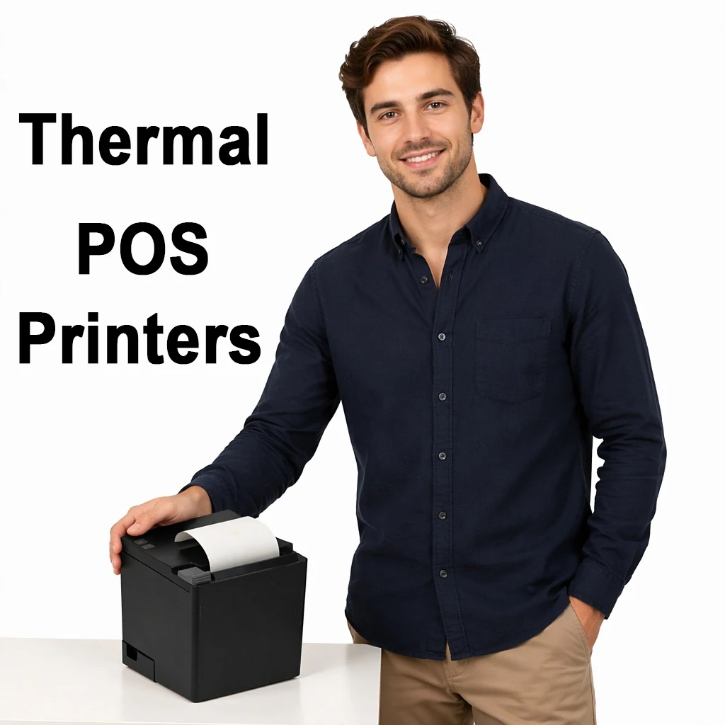 80mm Thermal Receipt Printer with Auto Cutter with USB LAN Bill Printing Machine Optional Blueetooth/WiFi