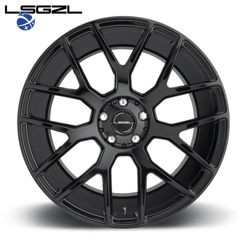 Yun Yi LSGZLblack Forged Deep Dish Black High Quality Monoblock Forged Aluminum Alloy Passenger Car Rims Wheels Hub