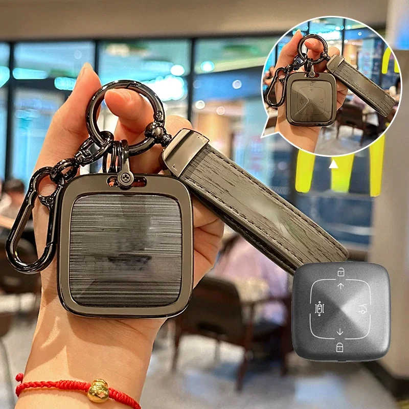 

Suitable For Zeekr X 001 2021 2022 2023 Zinc Alloy + TPU Car Remote Key Case Cover