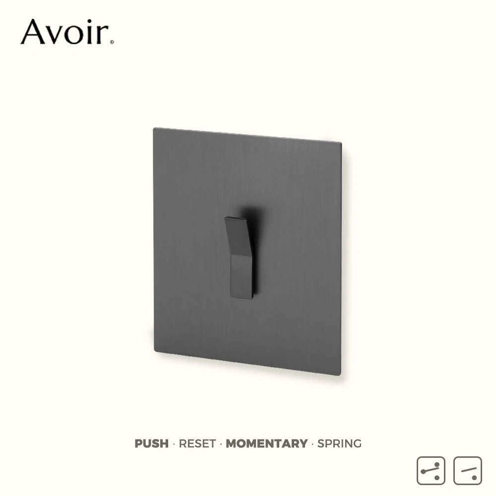 

Avoir Gray Y Type Push Button Socket Usb Charge UK Home Improvement Reset Switch Wall Stainless Steel Panel Momentary Switches