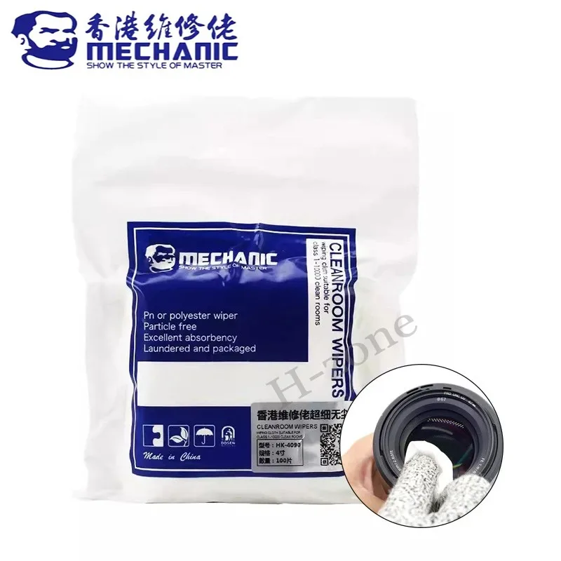 MECHANIC HK4090 Non Dust Cloth Soft Cleanroom Wiper Cleaning Dust Free Paper Anti-static for Camera PC Screen Clean