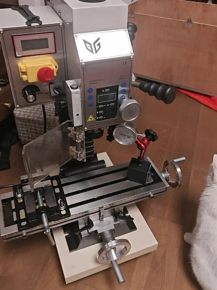 

Digital Desktop Mill - Variable Speed Drilling & Tapping Machine for Home Workshop