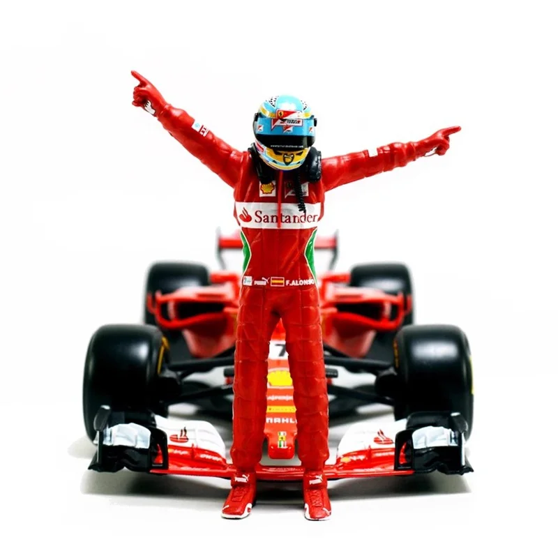 1:18 Scale 1Pcs Resin Model Scene Accessory Spain Winning Racing Vehicle Driver Racer Action Figure Collection Display Toys Fans