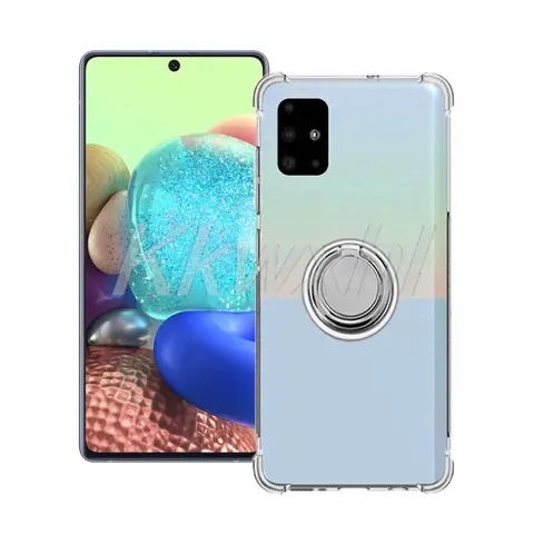 For Samsung Galaxy A71 A51 5G SM-A716B SM-A716S SM-A716U SM-A516N Back Ring Holder Bracket Phone Case Original Shockproof Cover