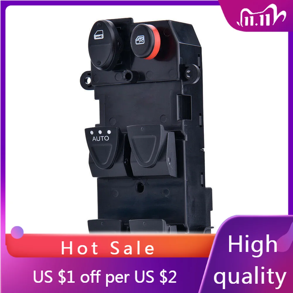 Window Main Control Button Switch Electric Power Window Control Switch for Honda Civic 2005 2006 2007 2008 2009 2010 2011