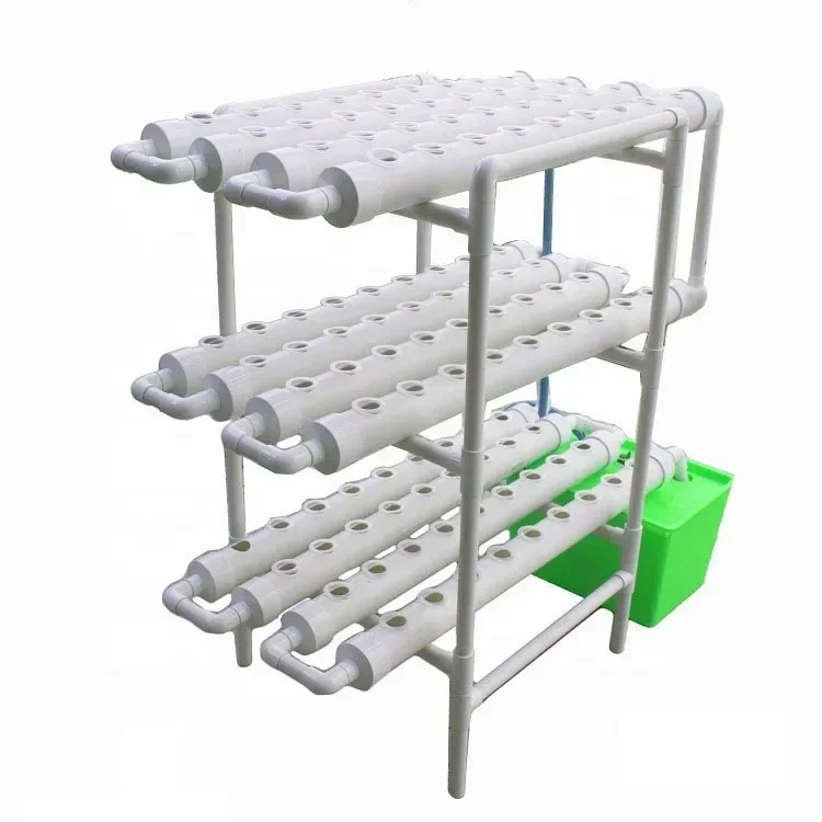 108 Holes High Productivity  Family Vertical  Hydroponic Planting Tube NFT PVC Greenhouse Hydroponic Kits Hot sales