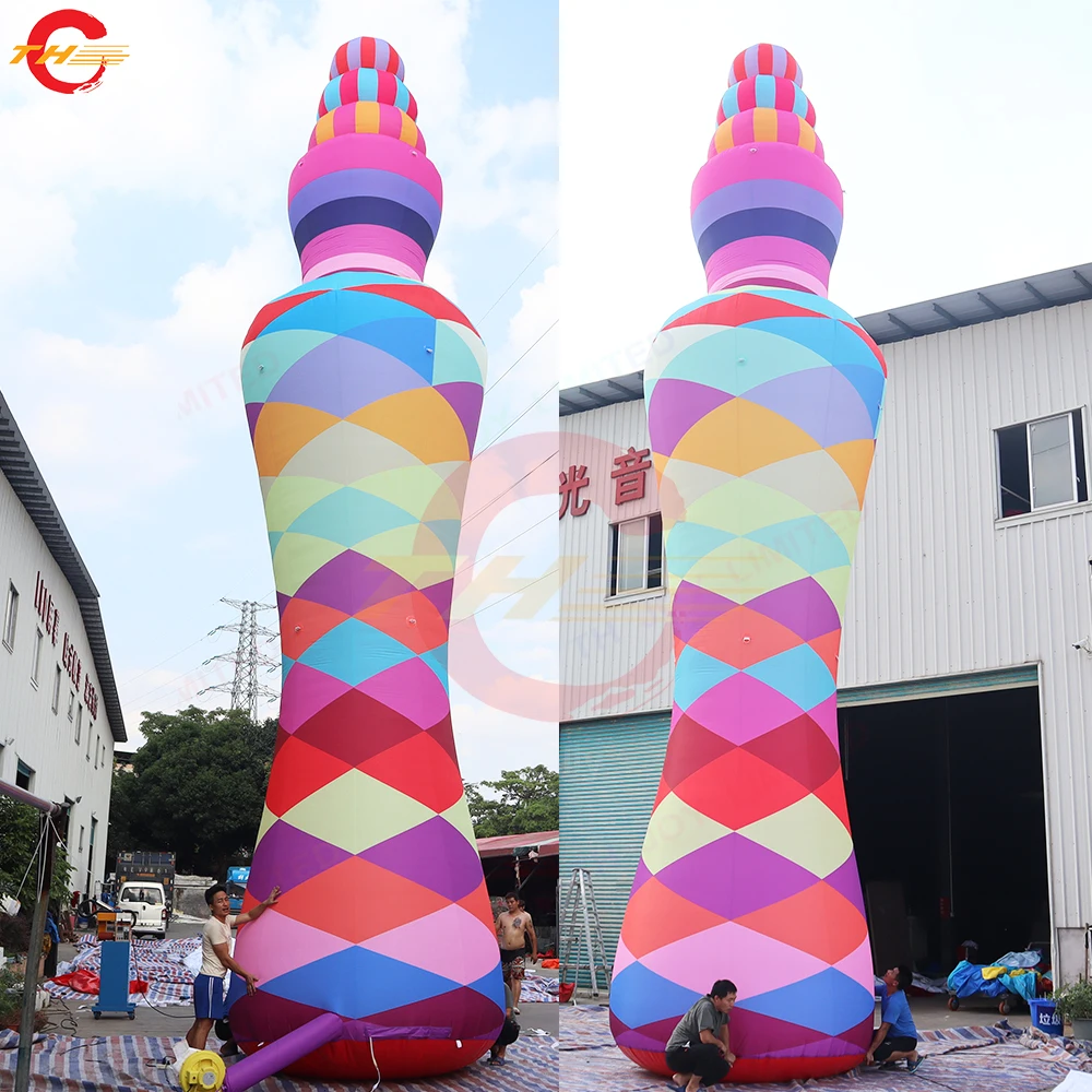 Fast Shipping Led โฆษณา Inflatable คอลัมน์ 3D Inflatable เสาสําหรับงานแต่งงานตกแต่งเวที