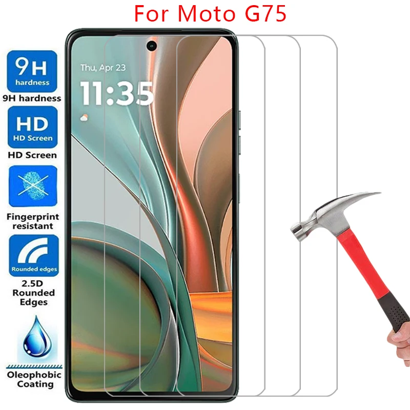 phone case for motorola moto g75 tempered glass on motorolag75 motog75 motog g 75 75g back cover 360 motorol mot g75case cas