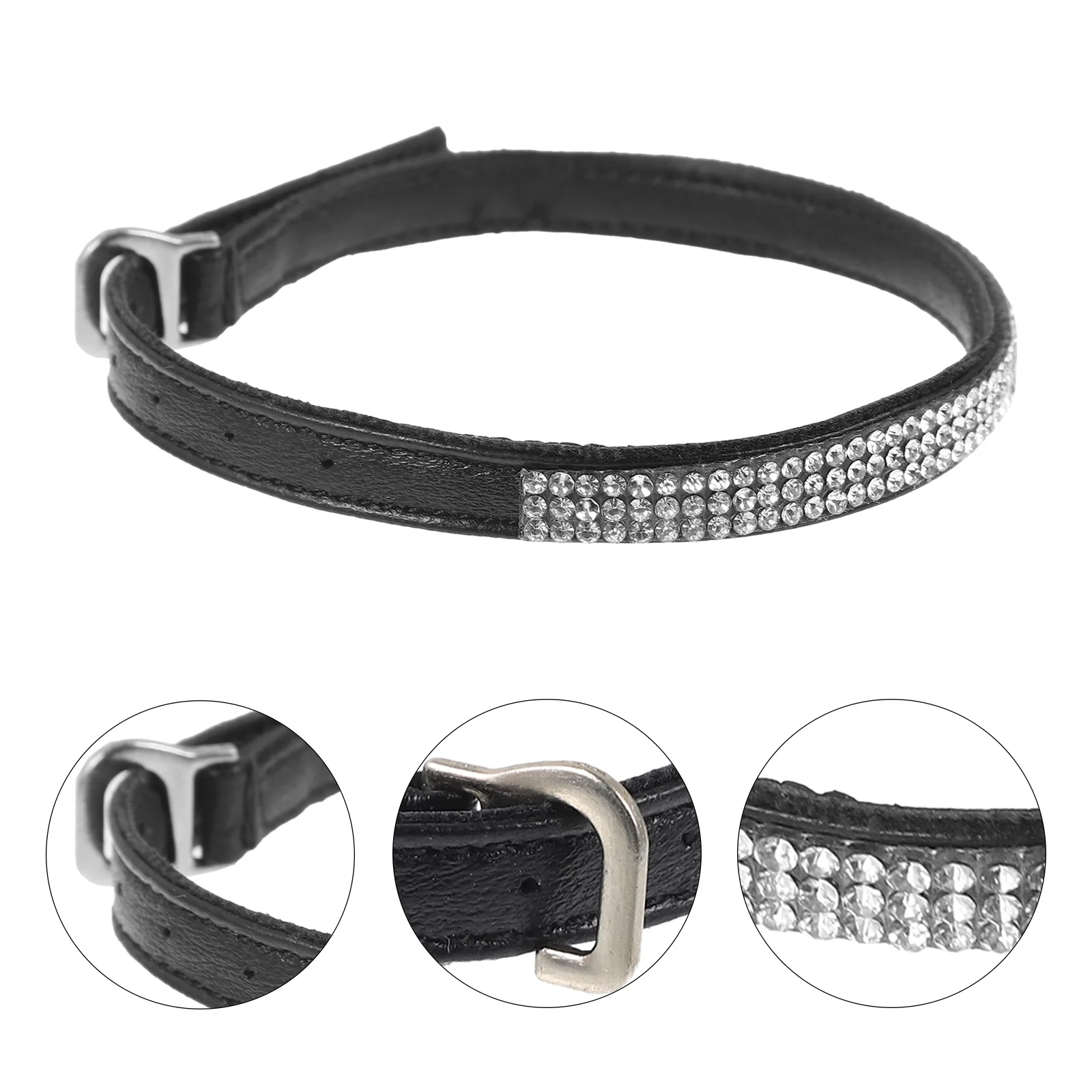 

1Pair Rhinestone Shoe Straps for Heels Anti Slip Buckle Fastening Elegant Ankle Strap High Heel Fashion Women Heel Shoe Straps