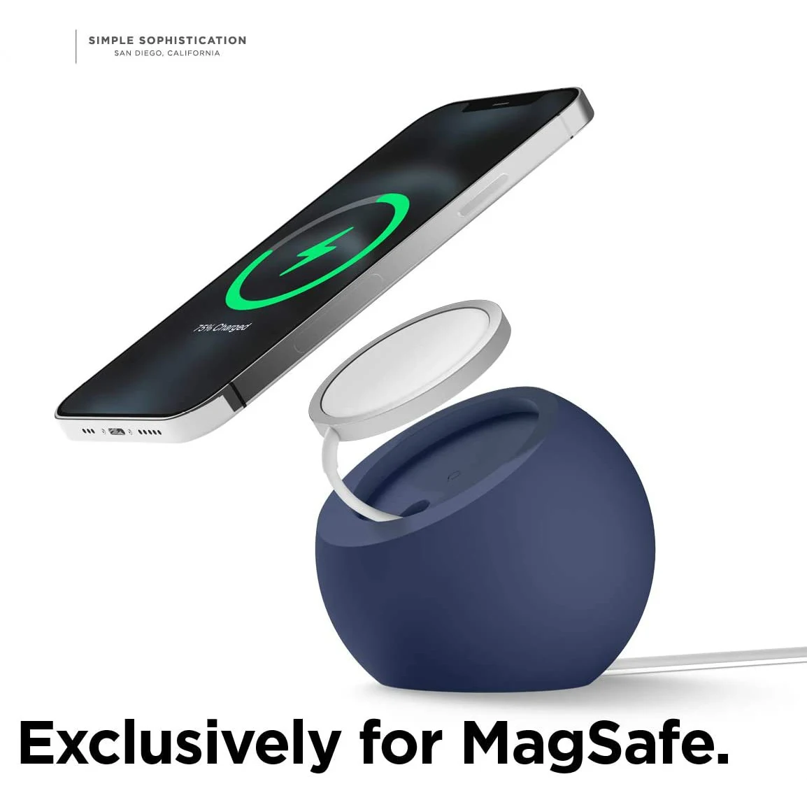 

Silicone spherical charging table stand for Magsafe iPhone 16 15 14 por Max multiple models wireless charging silicone stand