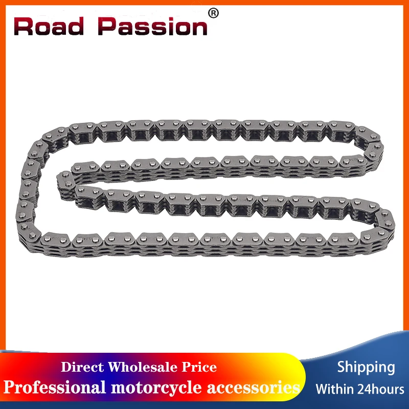 Road Passion Motorcycle Crankshaft Cam Timing Chain 3+4 104 Links for HONDA TRX500 TRX500FPA TRX500FA TRX500FGA TRX 500