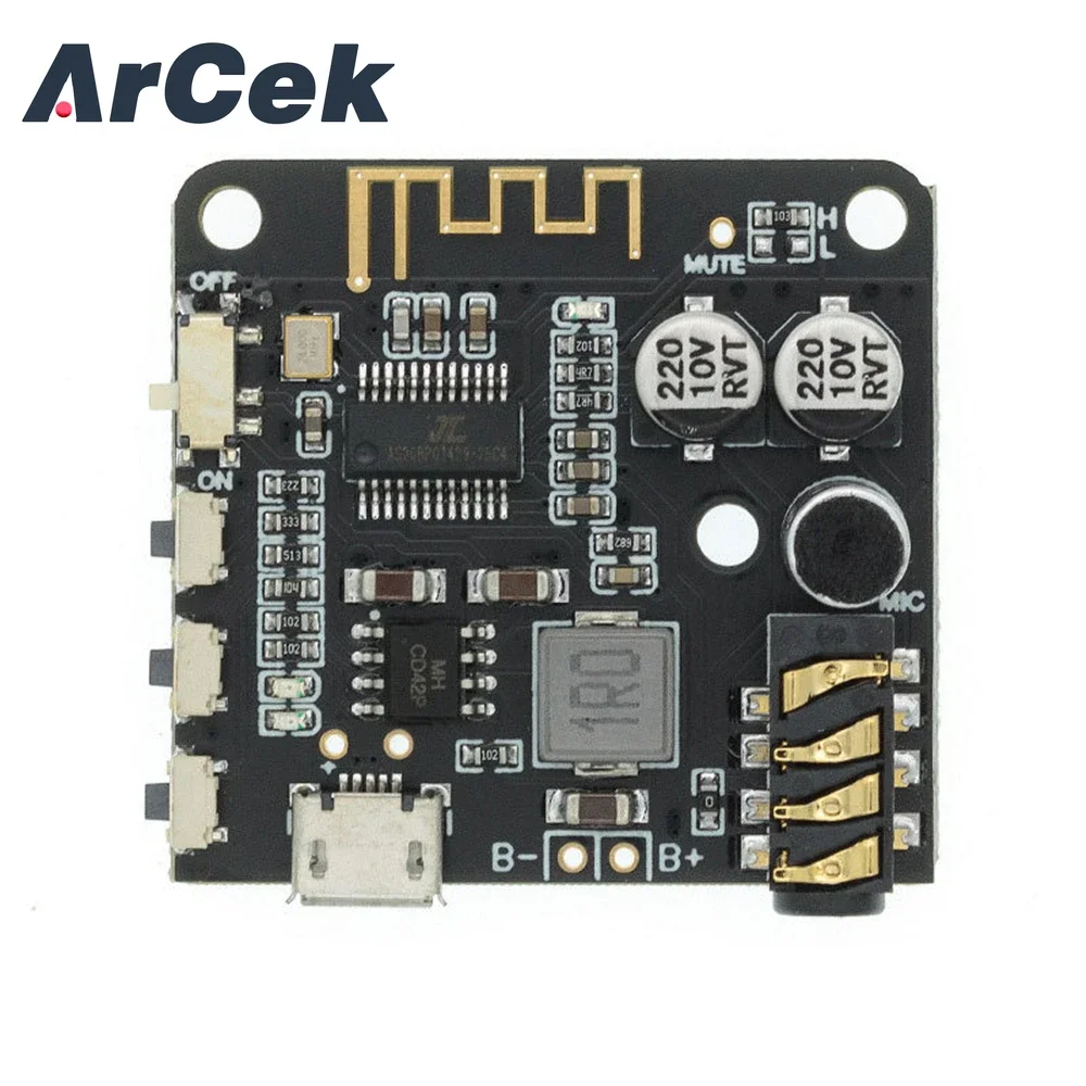 Mini Bluetooth 5.0 MP3 Decoder Board Audio Receiver MP3 Lossless Player Wireless Stereo Music Amplifier Module