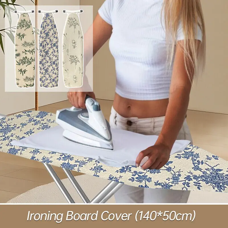 140x50CM Ironing Board Cover Heat Insulation Drawstring Tightening With Padding Cloth Heat Reflective Heavy Duty Pad New