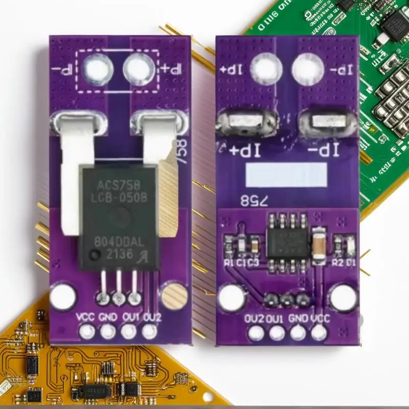 ✰✪ACS758 ACS758LCB-050B-PFF-T 50A/100A/200A Linear Hall Current Sensor Module Current Detection For Arduino RC Model Connector