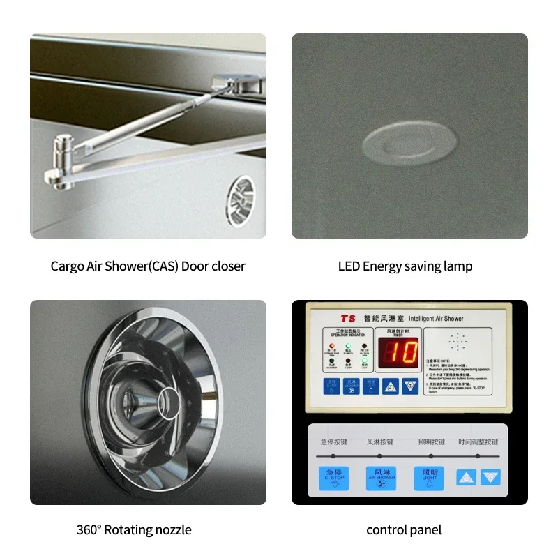 OEM Supplier Customizes High-end Automatic Double Door Cleanroom air Shower Room