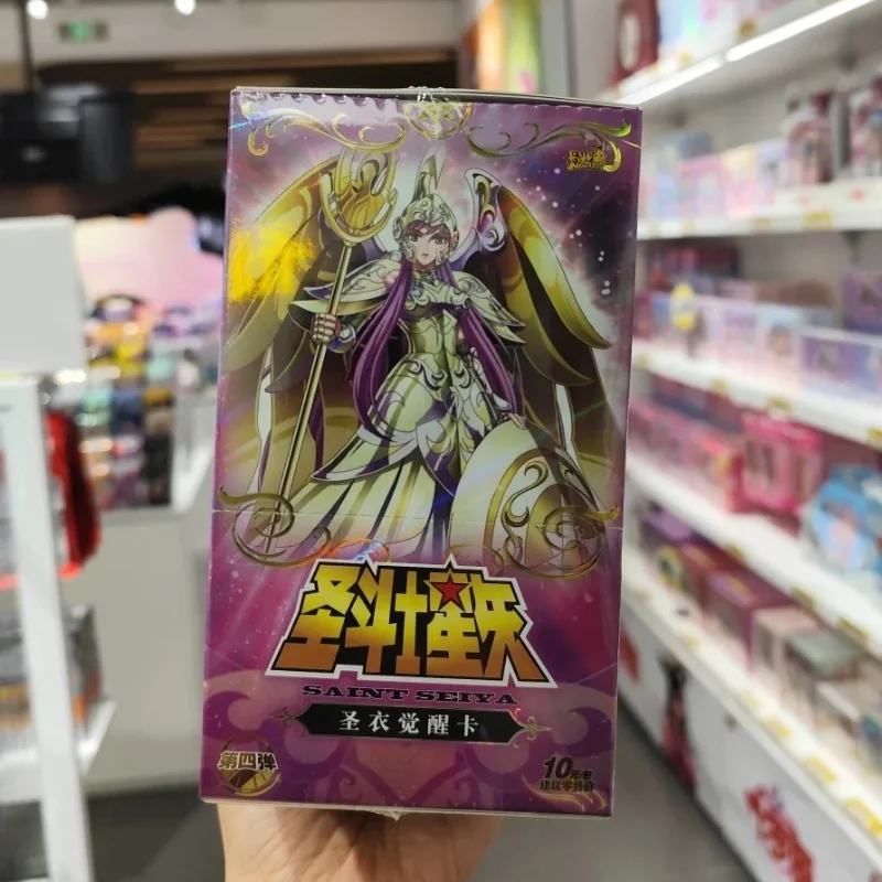 Kayou Saint Seiya New Vol.4 카드 박스 일본 애니메이션 천 각성 컬렉션 카드 골드 세인트 샤이닝 카드 생일 선물