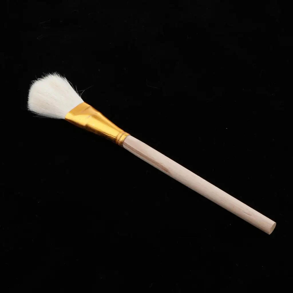 Pro Wooden Handle Brush Sweep Mop for Gold Leaf Sweeping Polishing Duster