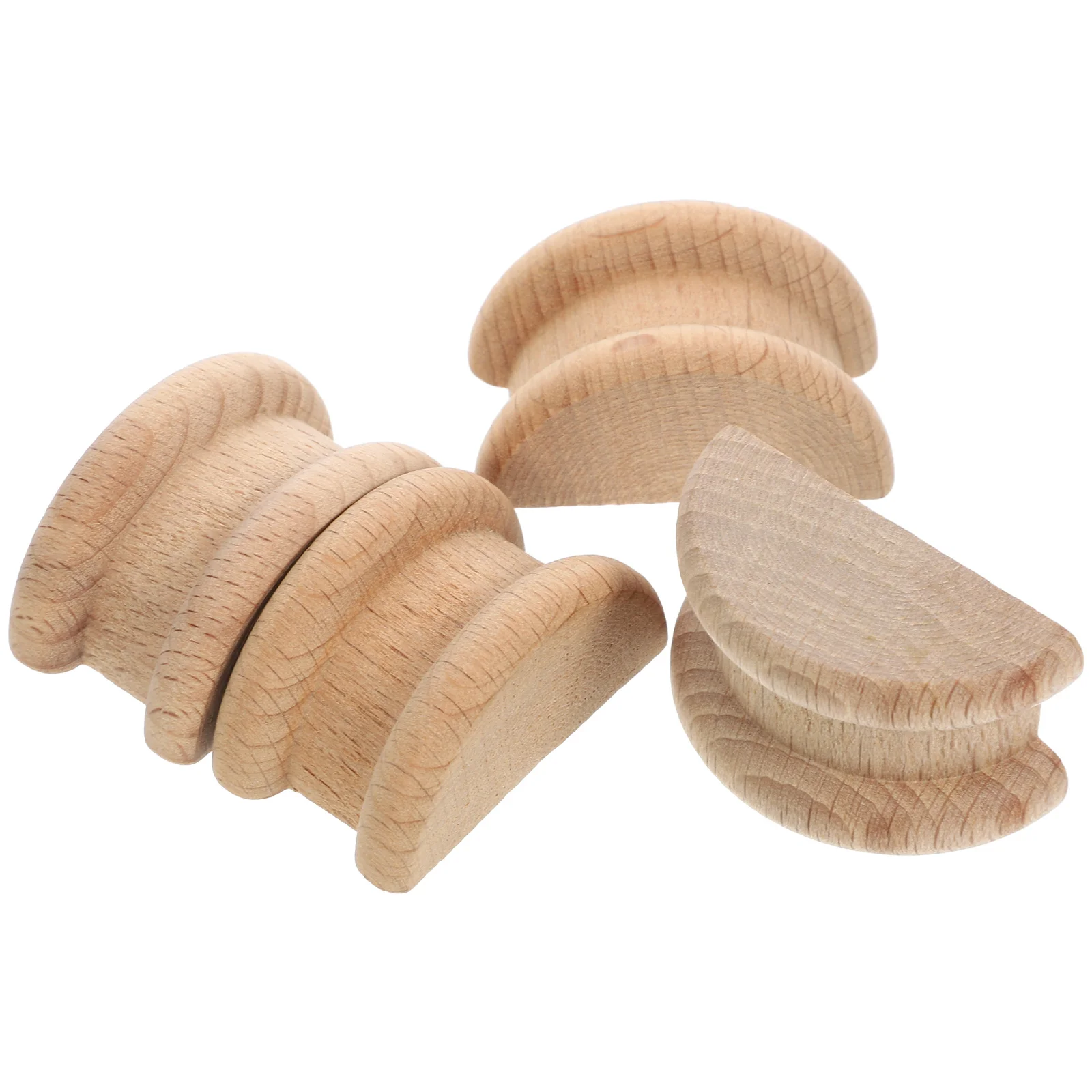 

4Pcs Roman Column Decorative Corbel Solid Wood Carved Applique for Furniture Fireplace Wall Door Window Elegance Home Decor