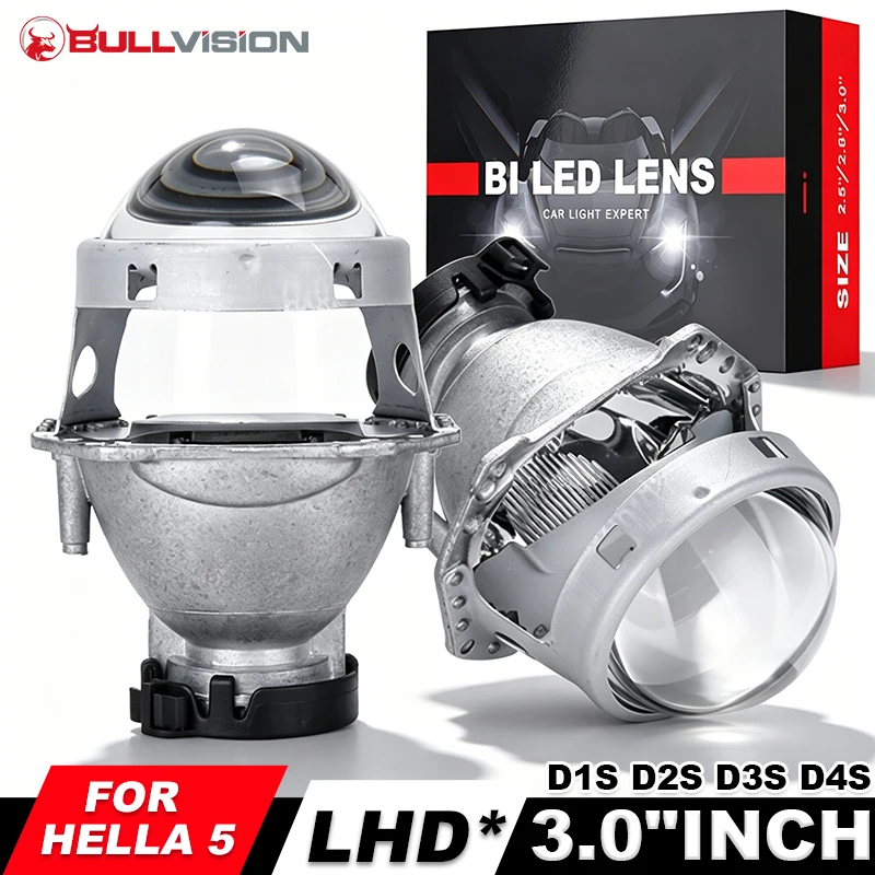 

3.0 Inch HID Headlight Projector Lens Hella 3R G5 D1S D2S D3S D4S Low Beam Single xenon Lenses Light Headlamp Car Accessories