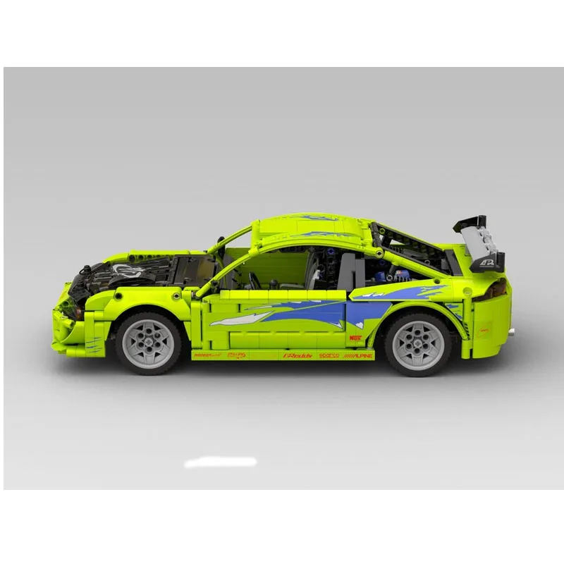 MOC-204070 Nuovo modello classico di mattoni da corsa per supercar della città 1297 pezzi - Regalo giocattolo per blocchi di compleanno per ragazzi e bambini
